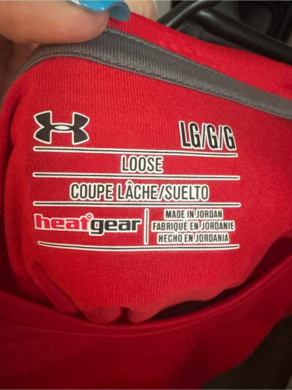 Under Armour Red Short Sleeve Athletic Performance Tee - Picture 6 of 6
